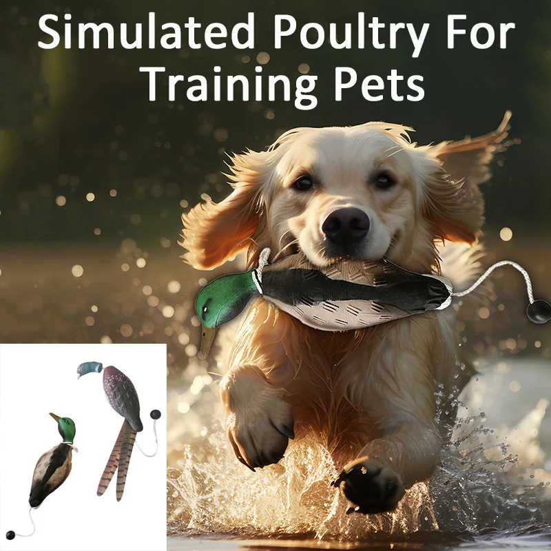 Pet Dog Training Fake Duck Fake Bird Game Perfect Size Simulation Of Tearing Toy Duck And Bird Training Bite Resistance