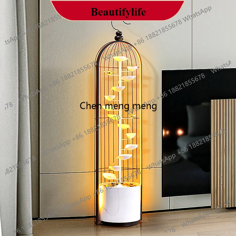 

G153 Floor-to-ceiling light luxury high-end flowing water ornament circulating water entrance decoration fountain housewarming g