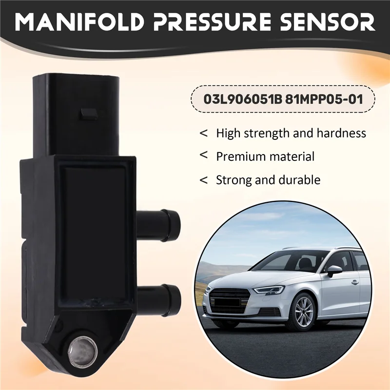 AB61-Car Intake Air Pressure Sensor 03L906051B 81MPP05-01 For A3 A4 A5 A6 VW Golf Jetta Passat Tiguan Vehicle Replacement P