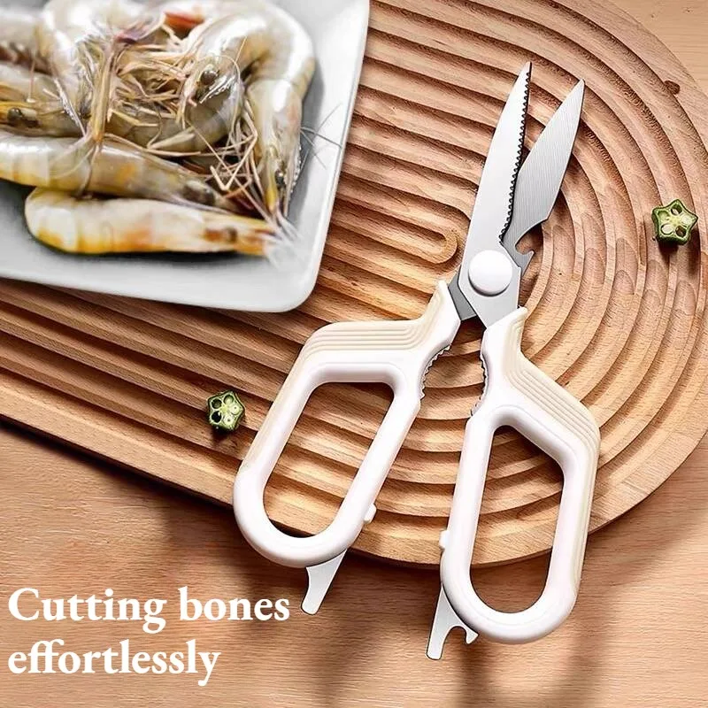 

Stainless Steel Kitchen Scissors, Multifunctional Chicken Bone Scissors, Fish and Duck Cutting, Professional Chef Scissors, Knif