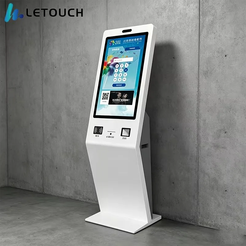 21.5/32 Inch Touch Screen Payment Kiosk Facial Recognition SDK Barcode Scanner for Commercial