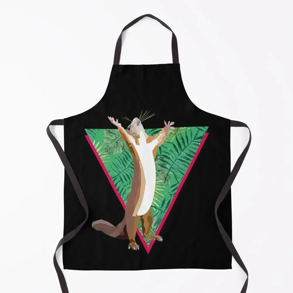 

squirrel Apron for home useful pieces painters beauty master Men's Kitchen Apron