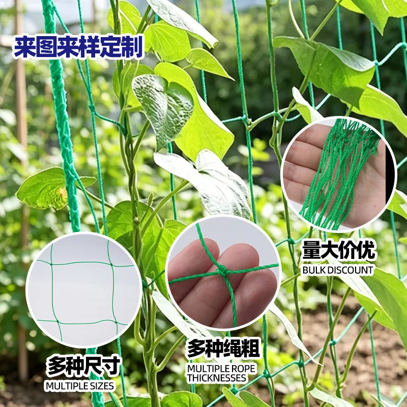 Bold and Strengthened Passion Fruit  Grape Beans Loofah Vine Climbing Net Vine Setting Net Fast Delivery