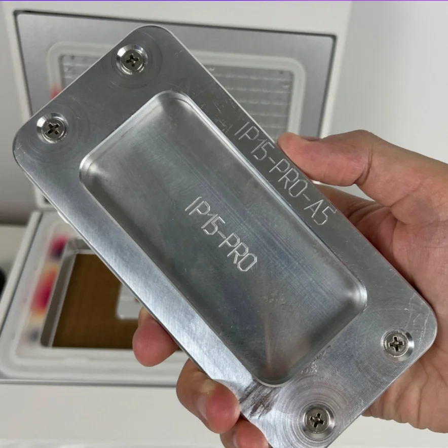 Sublimation Metal Mold for iPhone 13 14 15 16 17 Pro Max Heat Transfer Printing Phone Case Jig - 3 Pcs Set