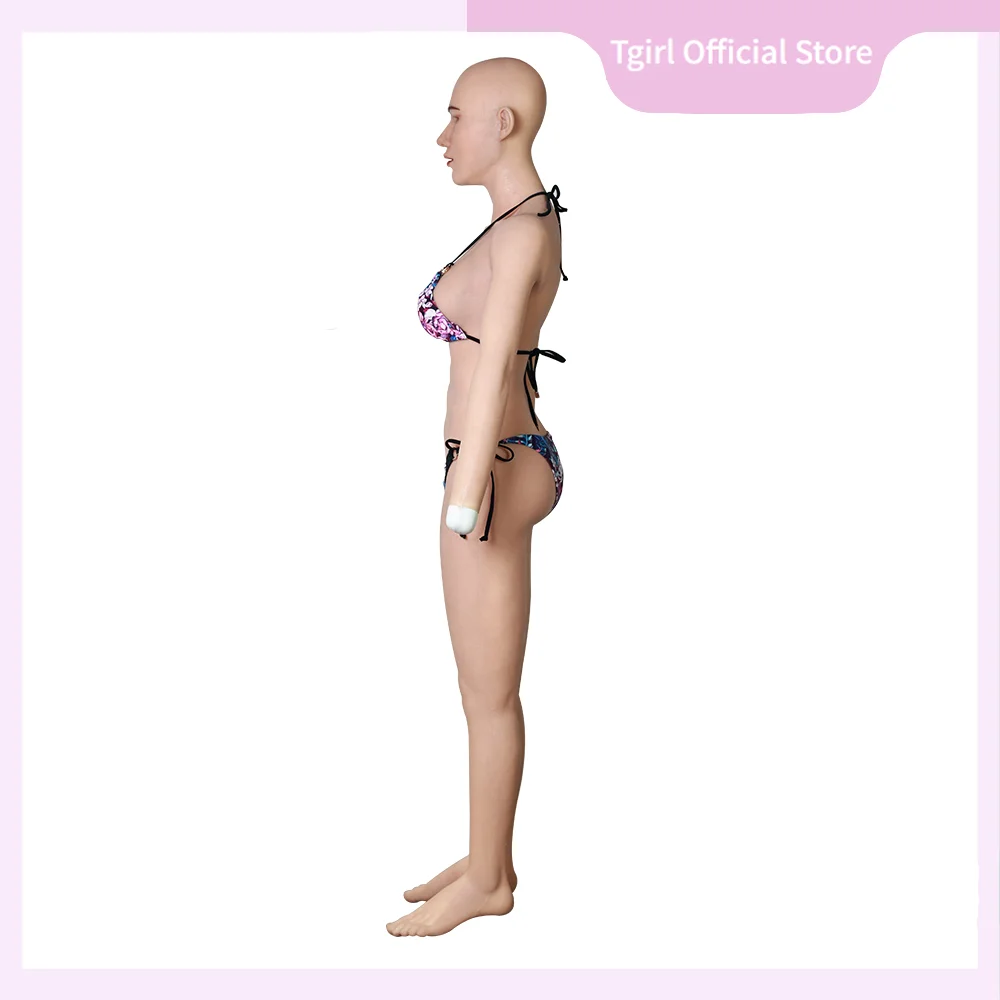 Tgirl Full Silicone Bodysuit With Arm D-Cup Breast Fake Vagina Belt Urinary Tube Crossdressing Shemale Crossdresser DragQueen