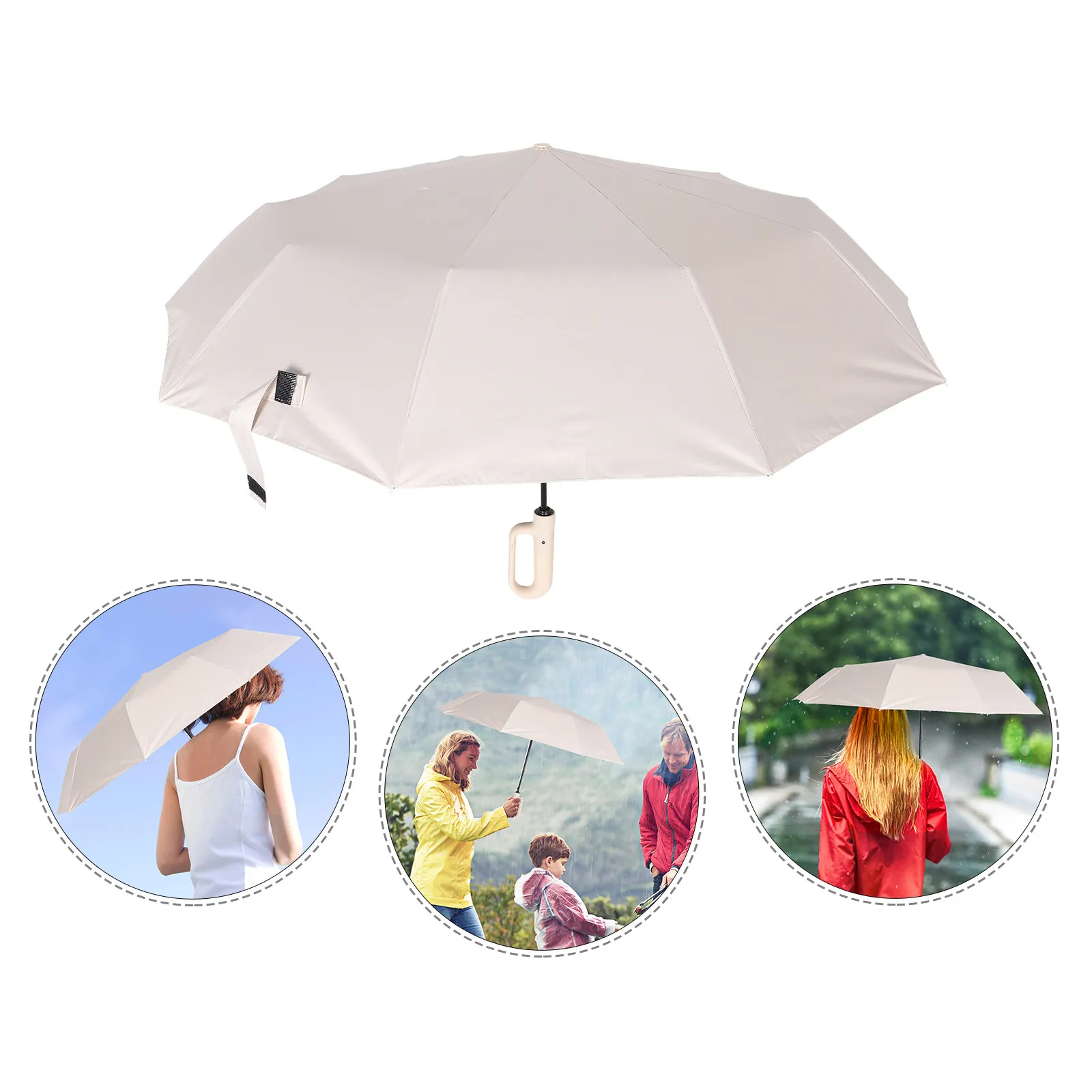 

Small Folding Rain Umbrella Compact Portable Lightweight Outdoor Travel Convenient Windproof Umbrella Rain Protection