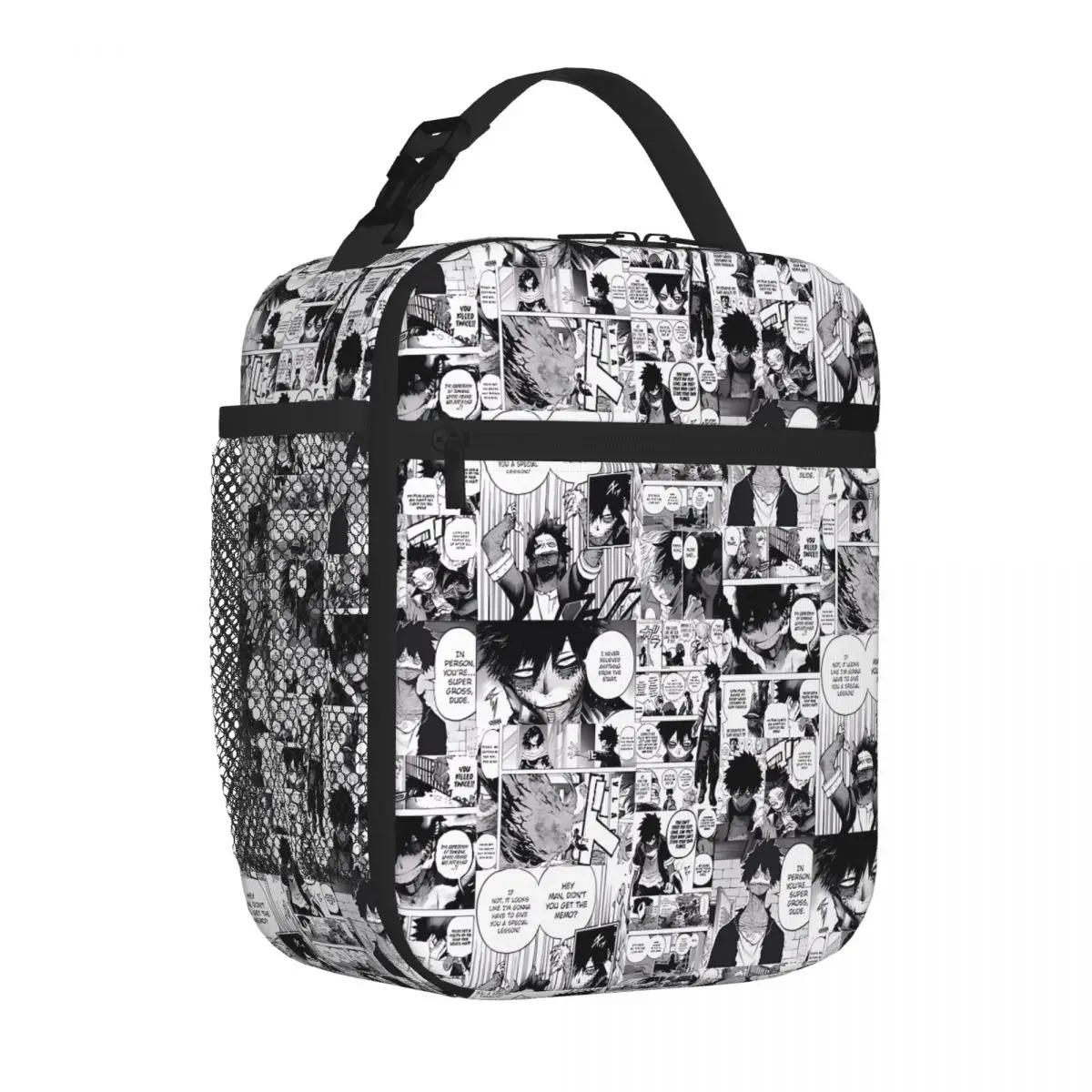 Bestselling Dabi Manga Panel Compact Style Nylon Lunch Bag Office Daily Insulated Snack Tote