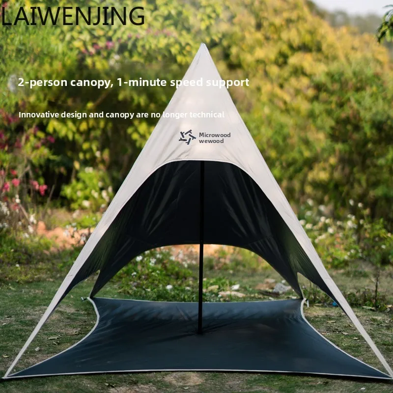 

SGF canopy silver-coated shade outdoor quick-opening tent pole pyramid tent