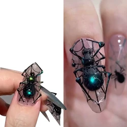 Big Spider Halloween Nail Art Punk a forma di ragno strass di cristallo Halloween Nail Art gioielli gemme per la decorazione del Manicure