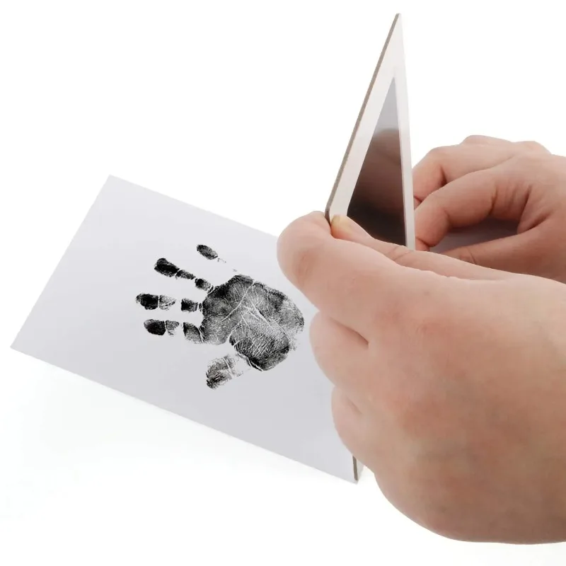 Baby Care Non-Toxic Baby Handprint Footprint Imprint Kit Baby Souvenirs Casting Infant Footprint Ink Pad Infants Clay Toy Gifts