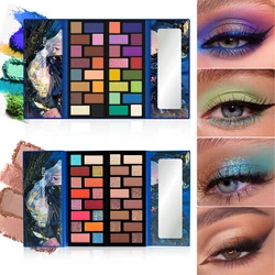 32 Colors Sequin Eyeshadow Palette Matte Glitter Finish Eyeshadow Palette Pearlescent Waterproof Smokey Beauty Glitter Makeup