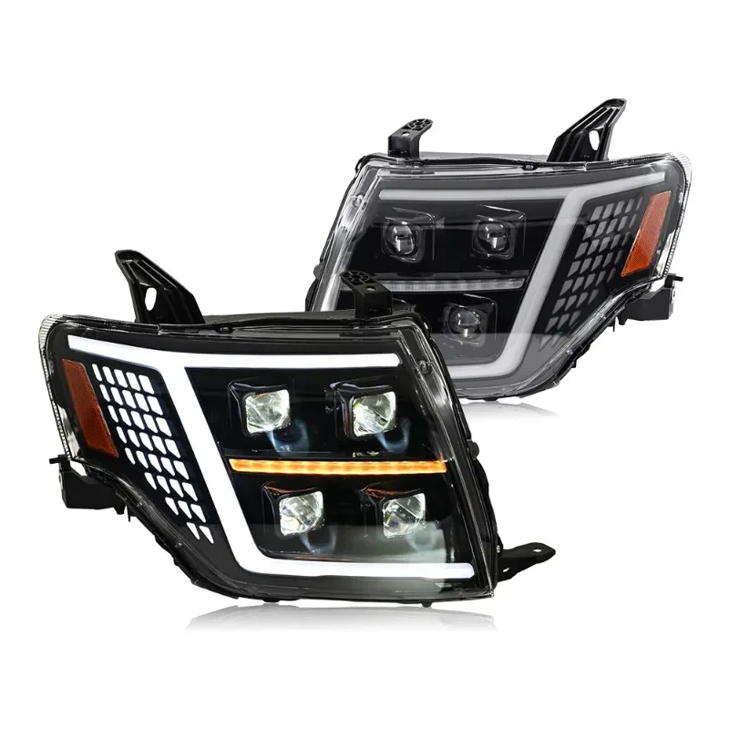 Factory Outlet Led Headlight for Mitsubishi Pajero  2009-2021 V93 V97 Led Headlamp with Dynamic Animation Lights