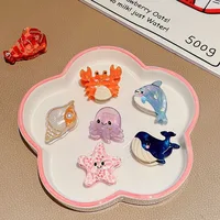 8/6/4Pcs Acetate Ocean Animal Hair Clips Summer Beach Non-Slip Hair Claws Crab Starfish Whale Hair Accessories for Women Girl - Image 4