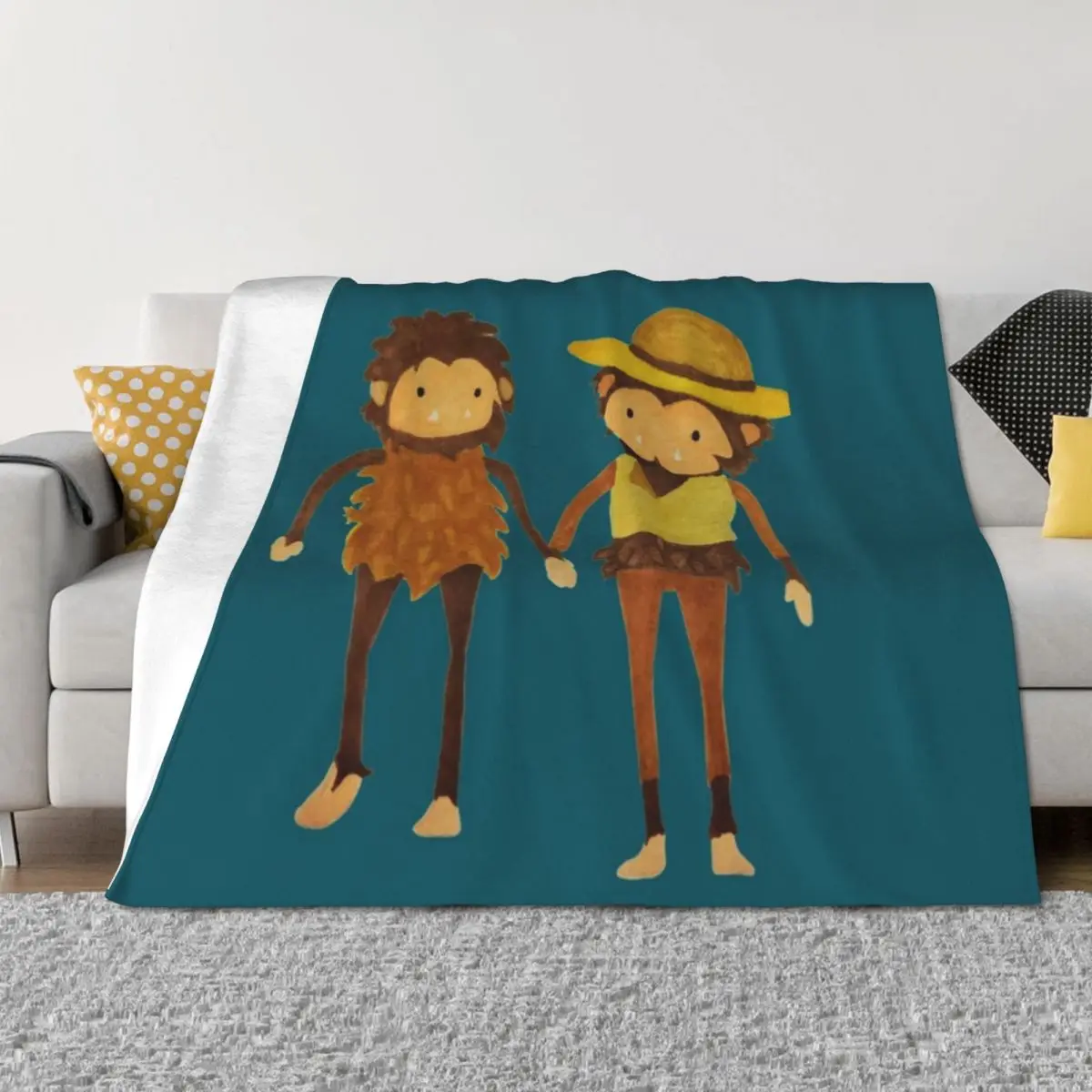 

sneaky sasquatch Throw Blanket blankets ands Luxury Designer Giant Sofa Blankets For Bed Blankets