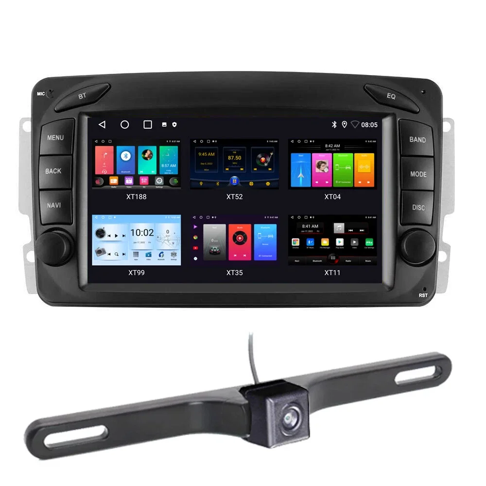 Bluetooth Carpaly Android Car radio Navigation+HD Reverse camera For Mercedes-Benz A-Klasse W168 W169 A150 A160 A170 A180 A200
