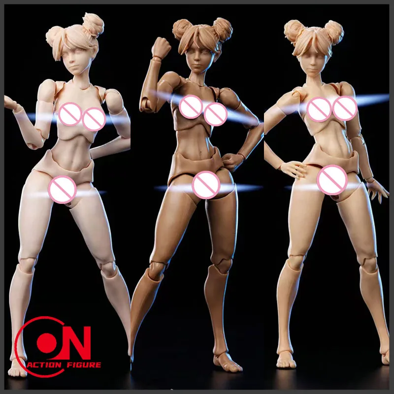 

Romankey X COWL 1/12 Scale Figure Flexible Girl Joint Body Pale/Yellow/Black Female Soldier Action Model 6"Doll With Head