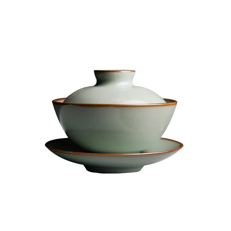 

Ru kiln covered bowl teacup