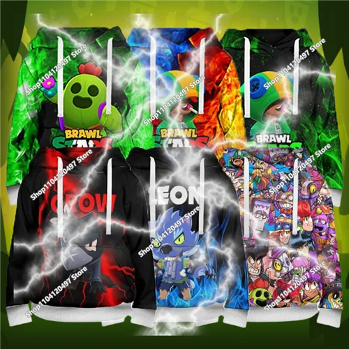 COC 4T - 16T Cosplay sudaderas para niños Kenji Juju Shade Edgar Sudadera con capucha personajes del juego periféricos de juego regalo para niños