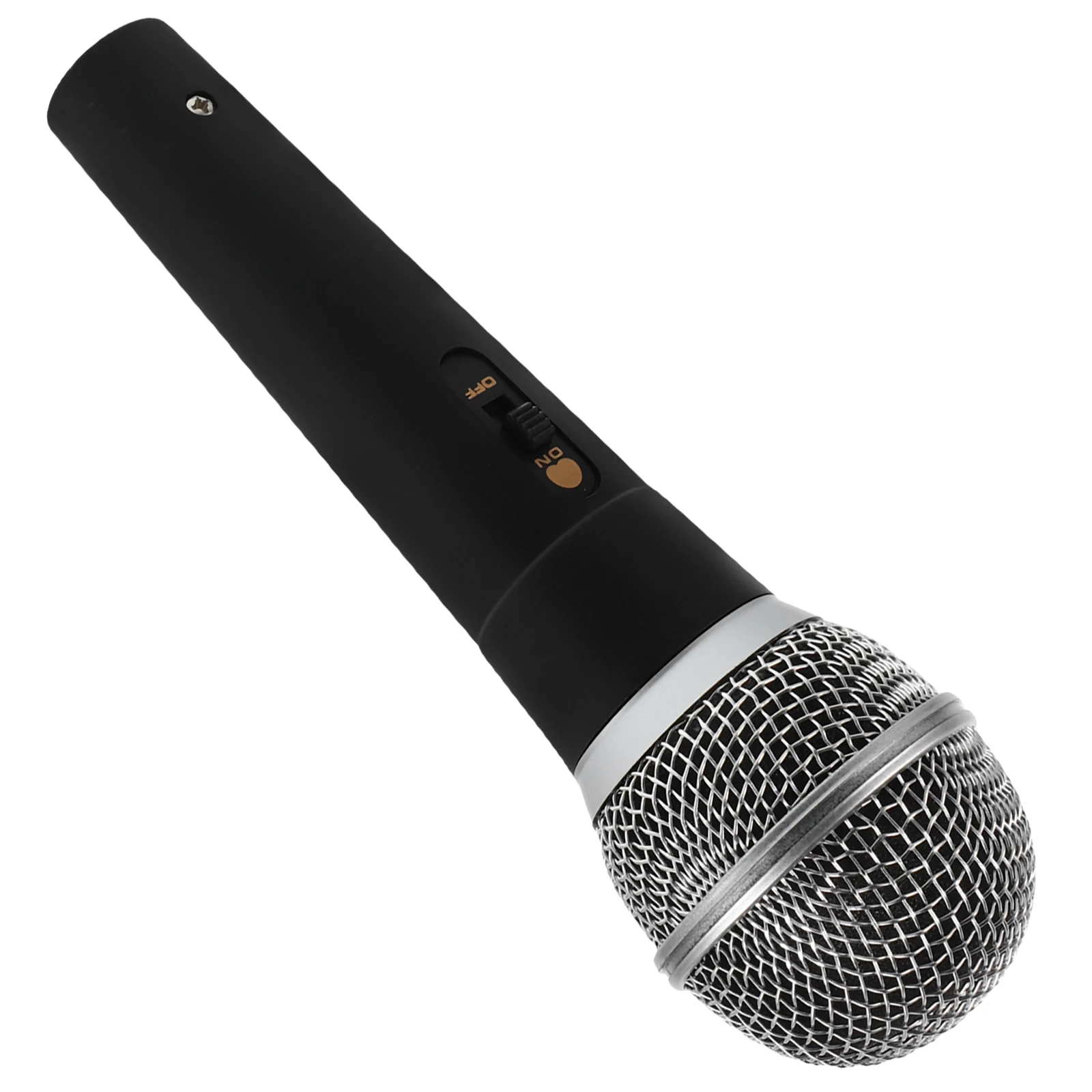 

Realistic Simulation Microphone Prop for Retro Design Plastic Interview Stage Performance Party Speech Training Language