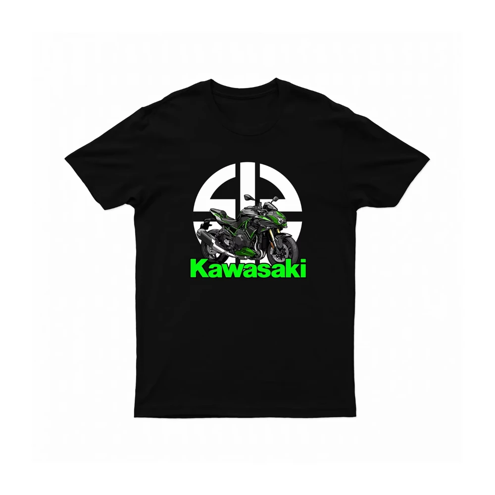 

Хлопковая футболка Kawasaki Z Sugomi, новейшая летняя классическая футболка для езды на велосипеде на открытом воздухе, свободная футболка для взрослых, внедорожный мотоциклетный трикотаж 2025