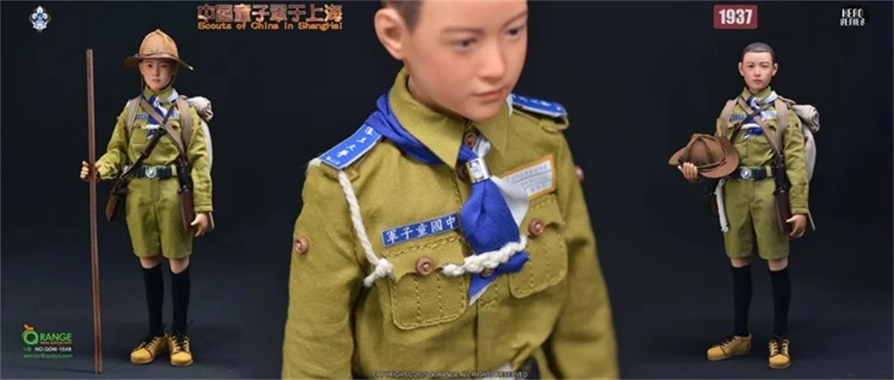 QORANGE QOTOYS QOM-1049 The Asia Orient Soldier Child Youth Young 1937 Fight for the Peace Full Set Moveable Action Figure 1/6