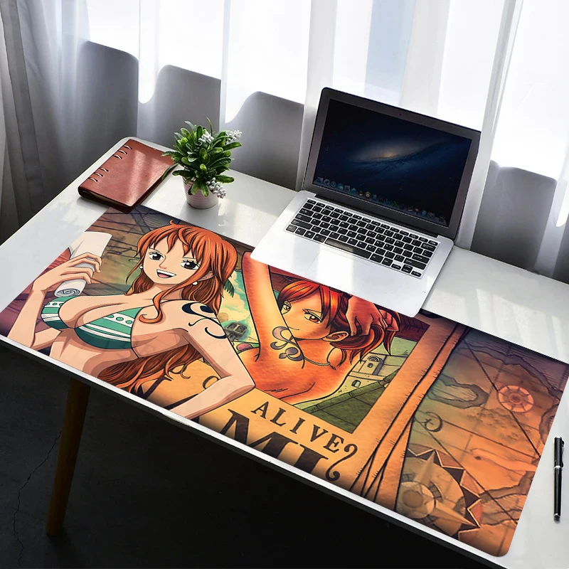 

Mouse Pad PC Non Slip Rubber Mousepad One Piece Nami Laptop Gamer Cabinet HD Keyboard Pad Office Computer Gaming Desk Mouse Mat