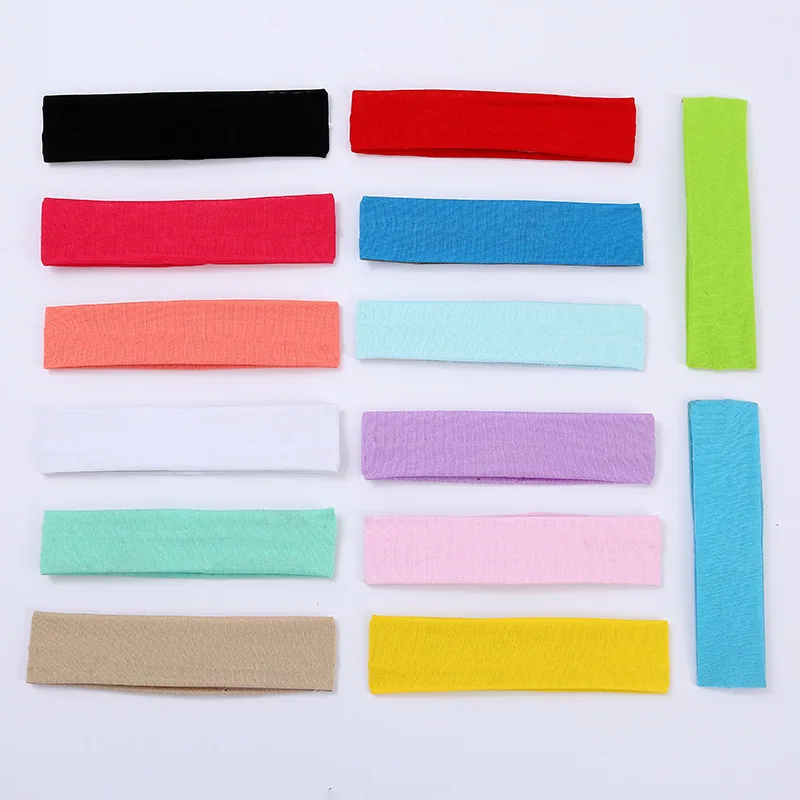 Hot SALE!! 2PCS Sports Headbands High Elastic Women Gym Yoga Hair Bands Exercise Tennis Fitness Running Sweat Head Hair Bands