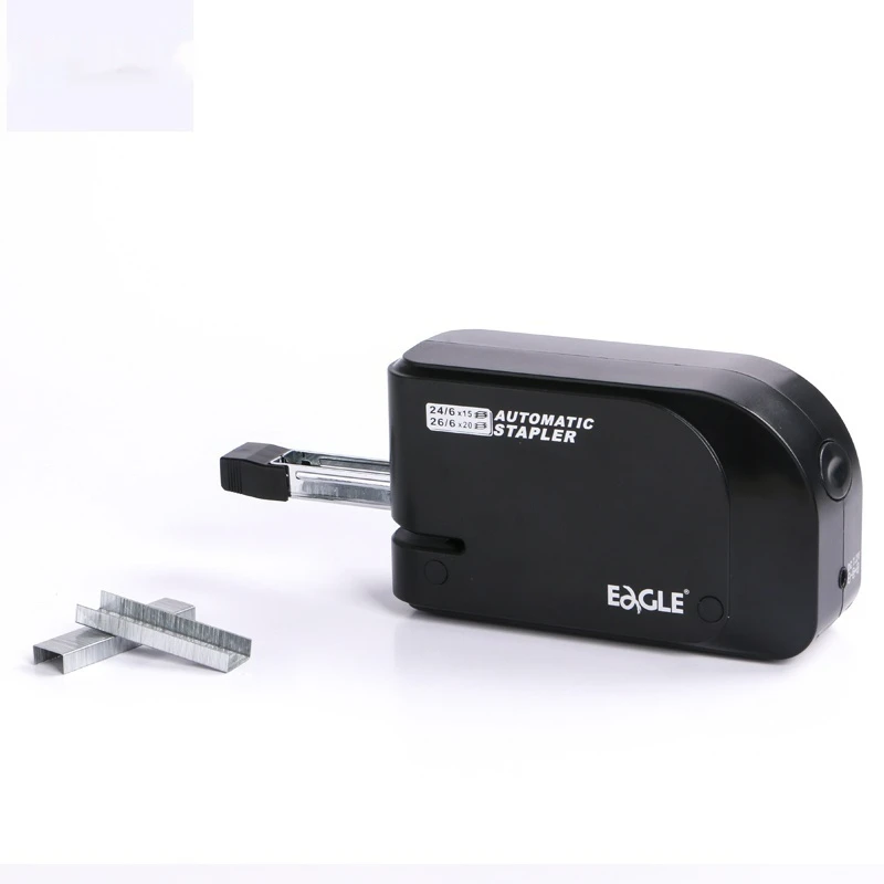 Supply Office School Binding Automatic Electric Stapler with Free 1 Box Staples 20-Sheet Capacity70g Paper Dual Power