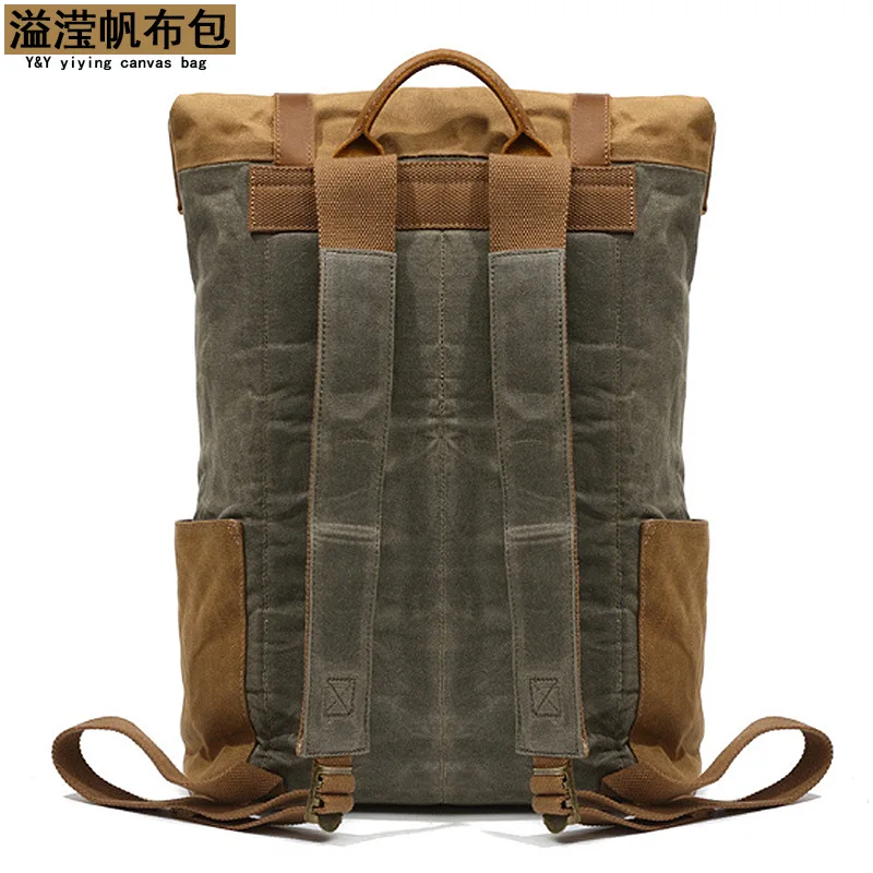 Vintage Canvas Backpack Men Casual Daypacks  School Boys Designe Waterproof Travel backpack Bag Male Bagpack mochila