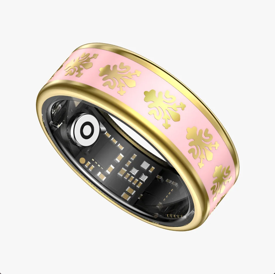 Smart ring enamel color heart rate blood oxygen sleep HRV heart rate variability stress testing health ring