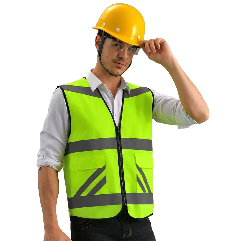 Reflective Vest Running Riding Jogging Safety Vest with Pocket Hi Vis Cycling Vest Hi Viz Vest Motorcycle