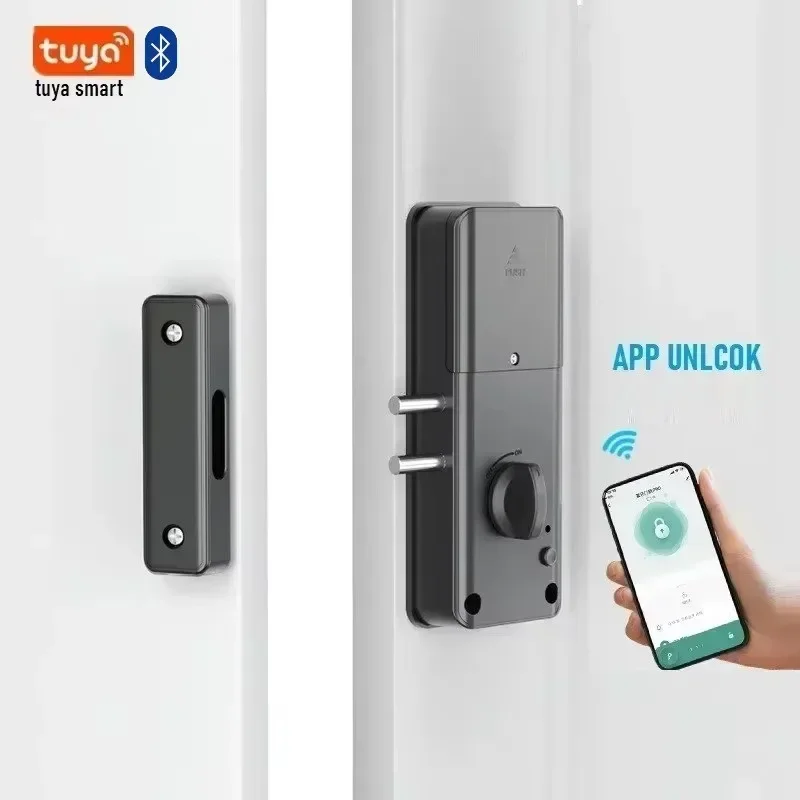 Tuya BLE Smart Lock APP IC Karte Entsperren Unsichtbare Türschloss Intelligente Elektronische RFID Schloss Indoor Holz Tür Einbrecher Türschlösser