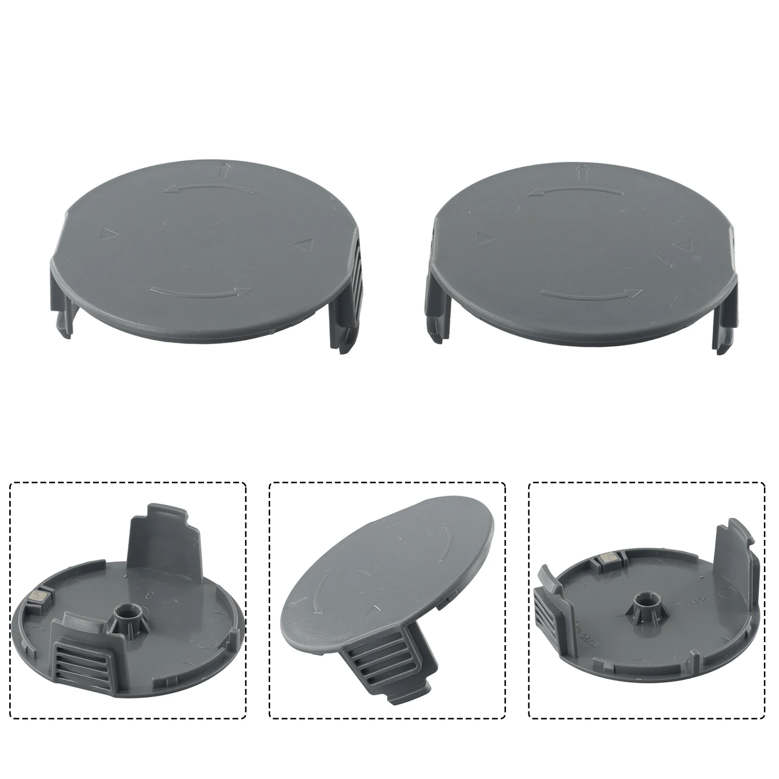 ABS Spool Cover Cap Set For 2 Pack for Bosch GrassCut 18 / GrassCut 18-For 26 / GrassCut 18-For 260 Cordless Trimmer Accessories