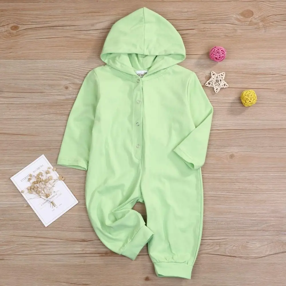 Set Jumpsuit baju monyet bertudung, pakaian kostum Cosplay katun kartun dinosaurus