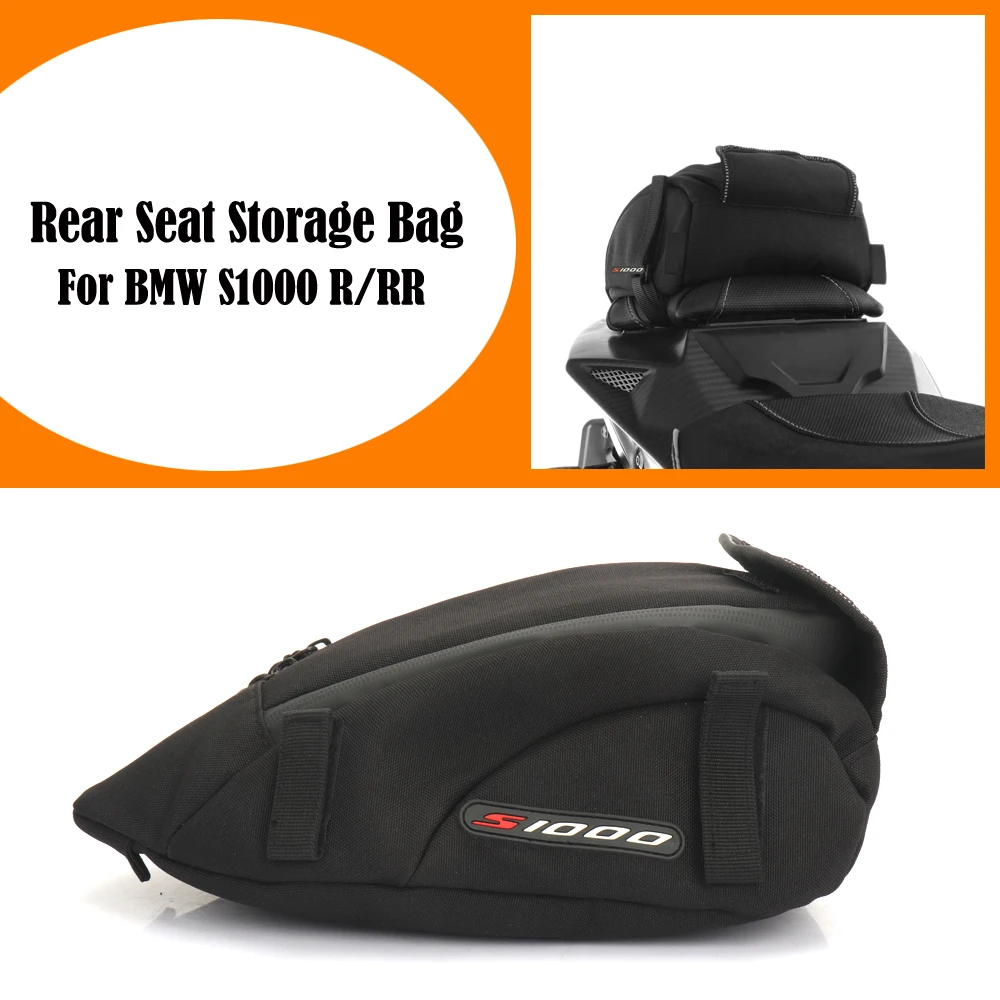 

For BMW S1000 S10000RR S10000R M1000RR Seat Bag SPORT - Black Storage Bag Saddle Bag Rear Seat Cushion Tool Bag Waterproof Bag