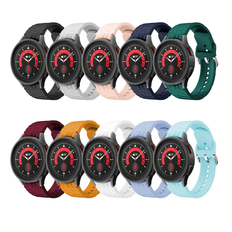 Diamond Pattern Strap For Samsung Watch 6/5/4 40mm 44mm Band No Gap Official Bracelet Correa For Galaxy Watch 6 Classic 43 47mm