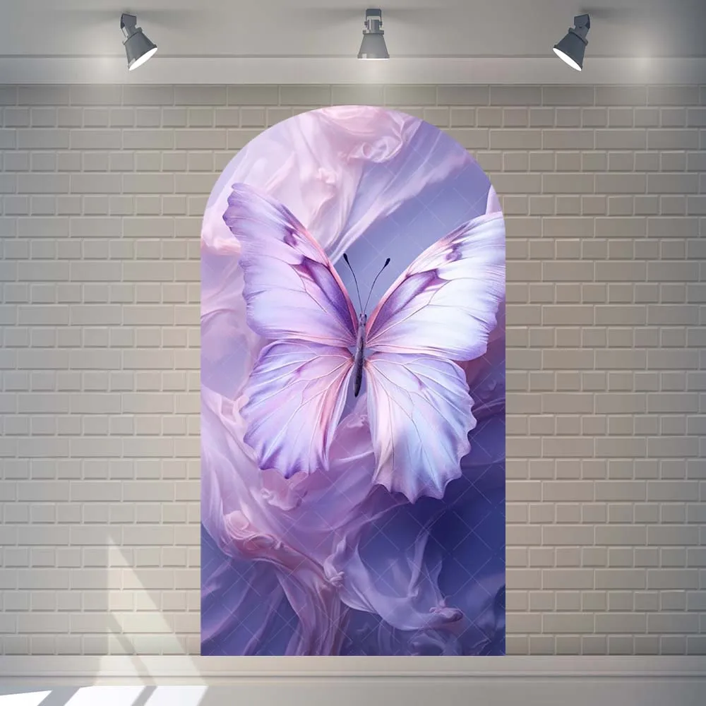 

Фиолетовый цветок бабочка день рождения арка фон крышка свет роза свеча фон для фотосессии детский индивидуальный студийный реквизит