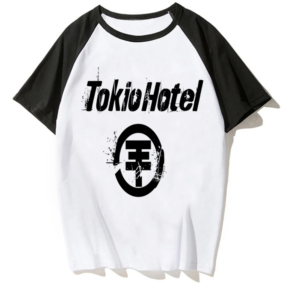 Tokio Hotel Tee المرأة أنيمي المحملة أنثى 2000s أنيمي الملابس اليابانية #2