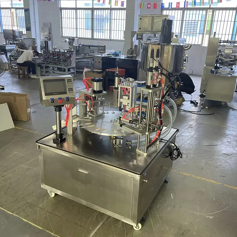 Automatic 7g 10g 20g Honey Spoon Filling Sealing Machine 2-Output Horizontal Packing Custom