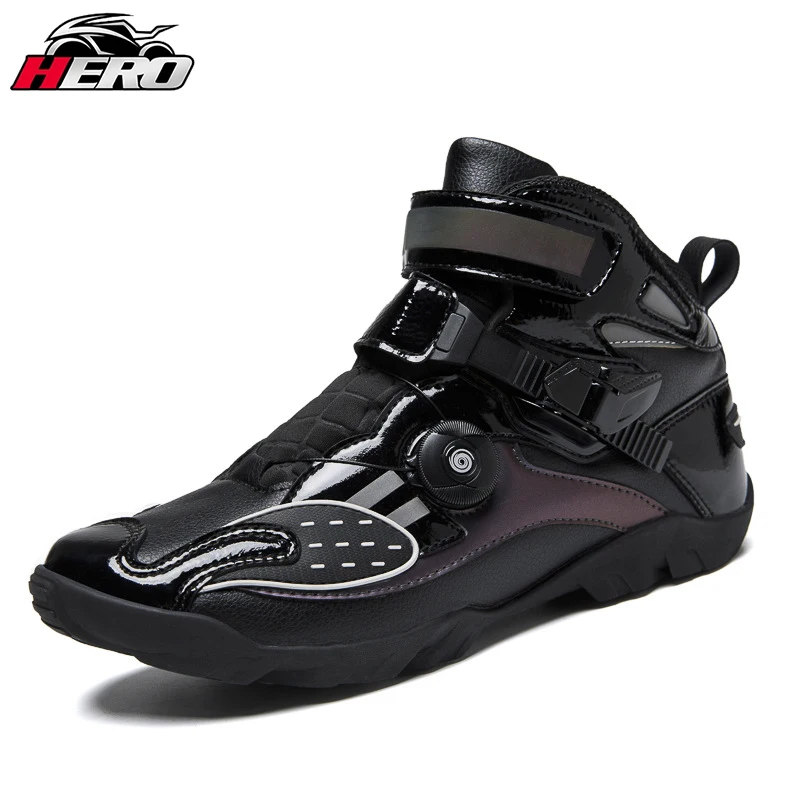 

Motorbike Travel Boots Mountaineering Non-slip Wear-resistant Sports Shoes Road Commuter Motorbike Riding Boots