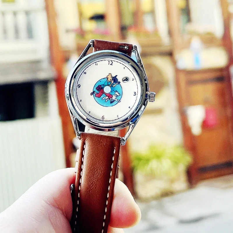 창의적인 애니메이션 스타일 커플 쿼츠 시계, 하이 퀄리티 심플 트렌드, 방수 자동 여성 시계, 생일 선물, 신제품
