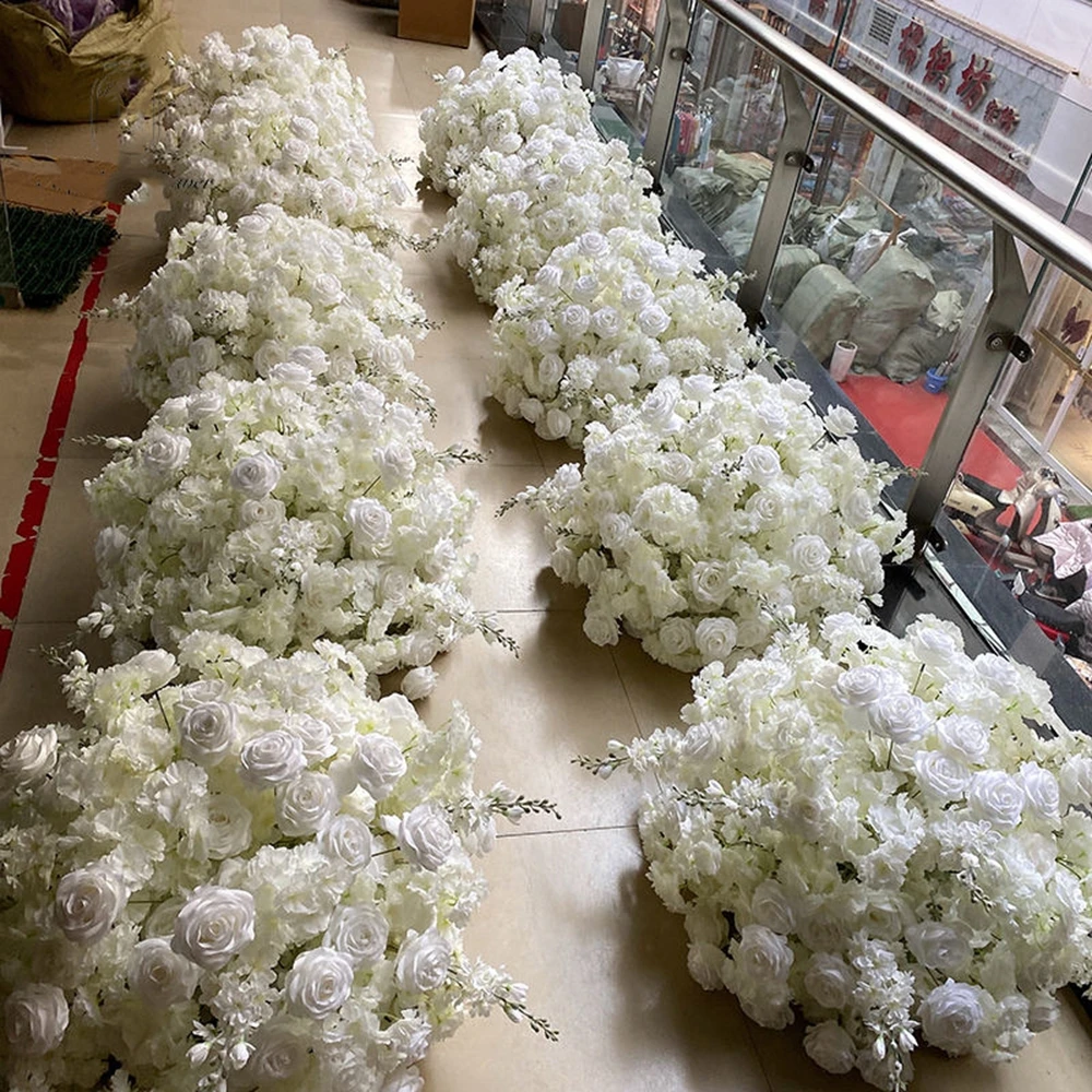 White Wedding Decoration Bouquets Table Flowers Centerpiece White Rose Flower Ball