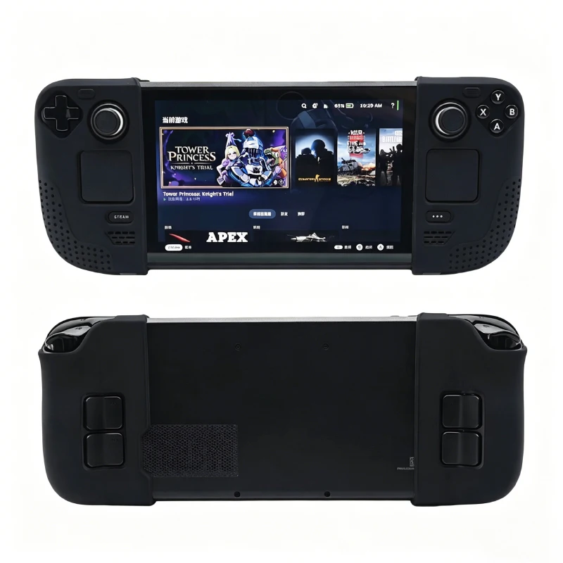 Split Anti-slip Dot Silicone Protective Case For Steam Deck Handheld Game Console Shockproof Cover Multi Color