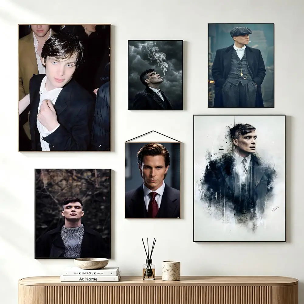 Stylish Film Actor C-Cillian Murphy Poster Self-Adhesive Wall Art HD Print For Dorm Teen Room Decor Gift