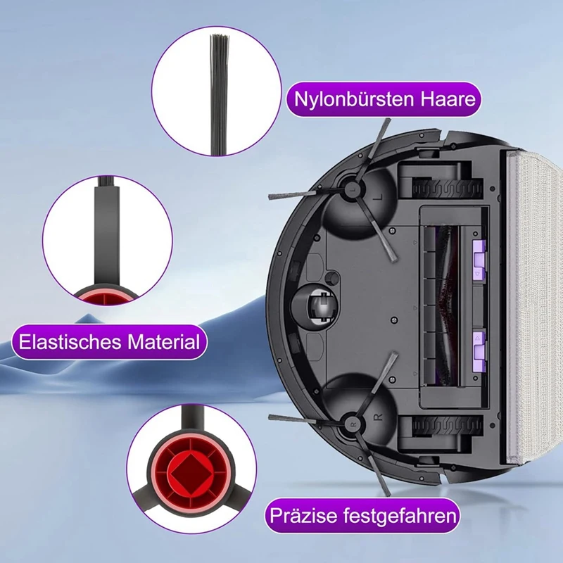 Для робота-пылесоса Eureka E10s основная боковая щетка Hepa фильтр швабра ткань запасные части аксессуары