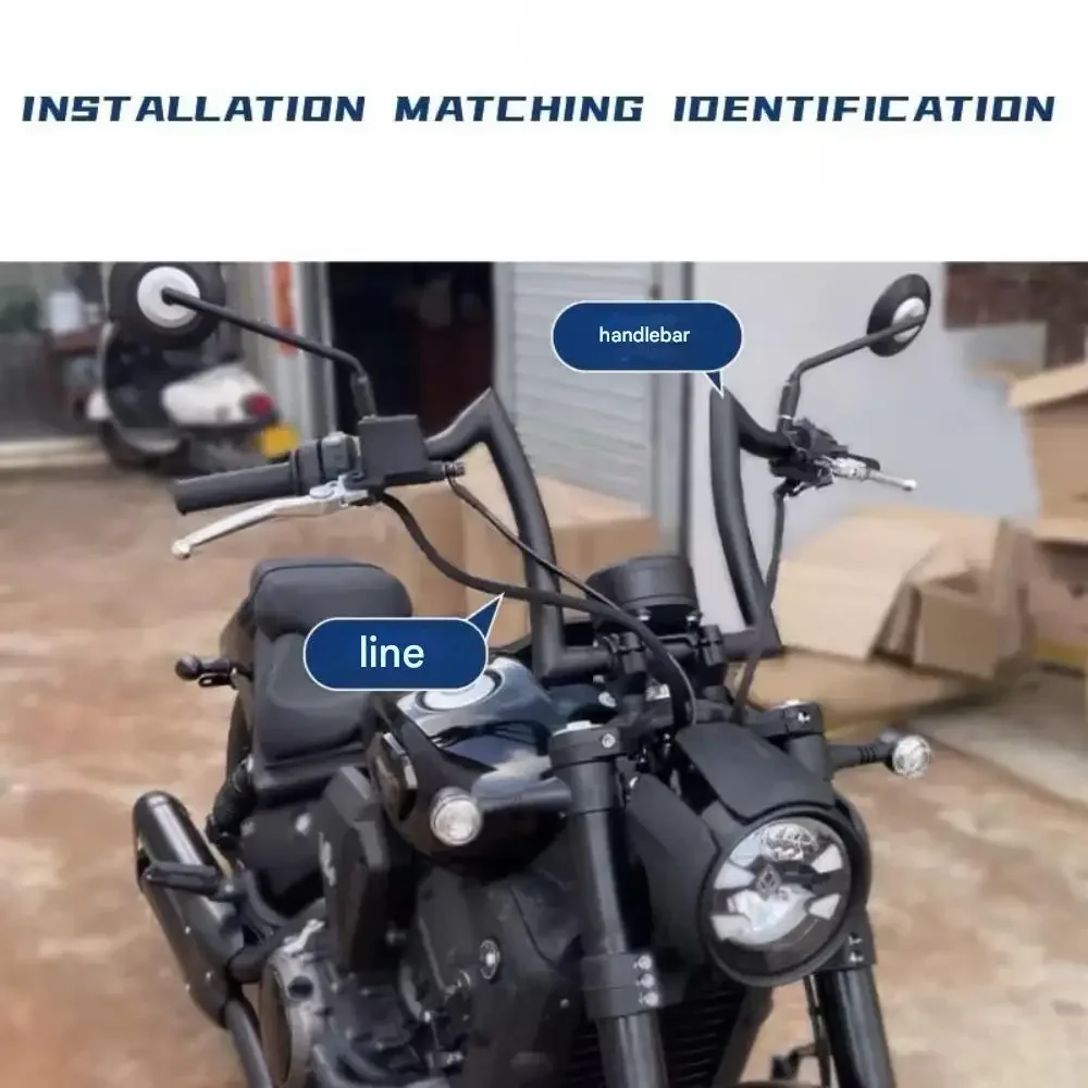 Perfect For Benda Dark Flag 500 Darkflag 500 V4 Black Flag 500 Retro Claw Handlebar Heightened Handlebar