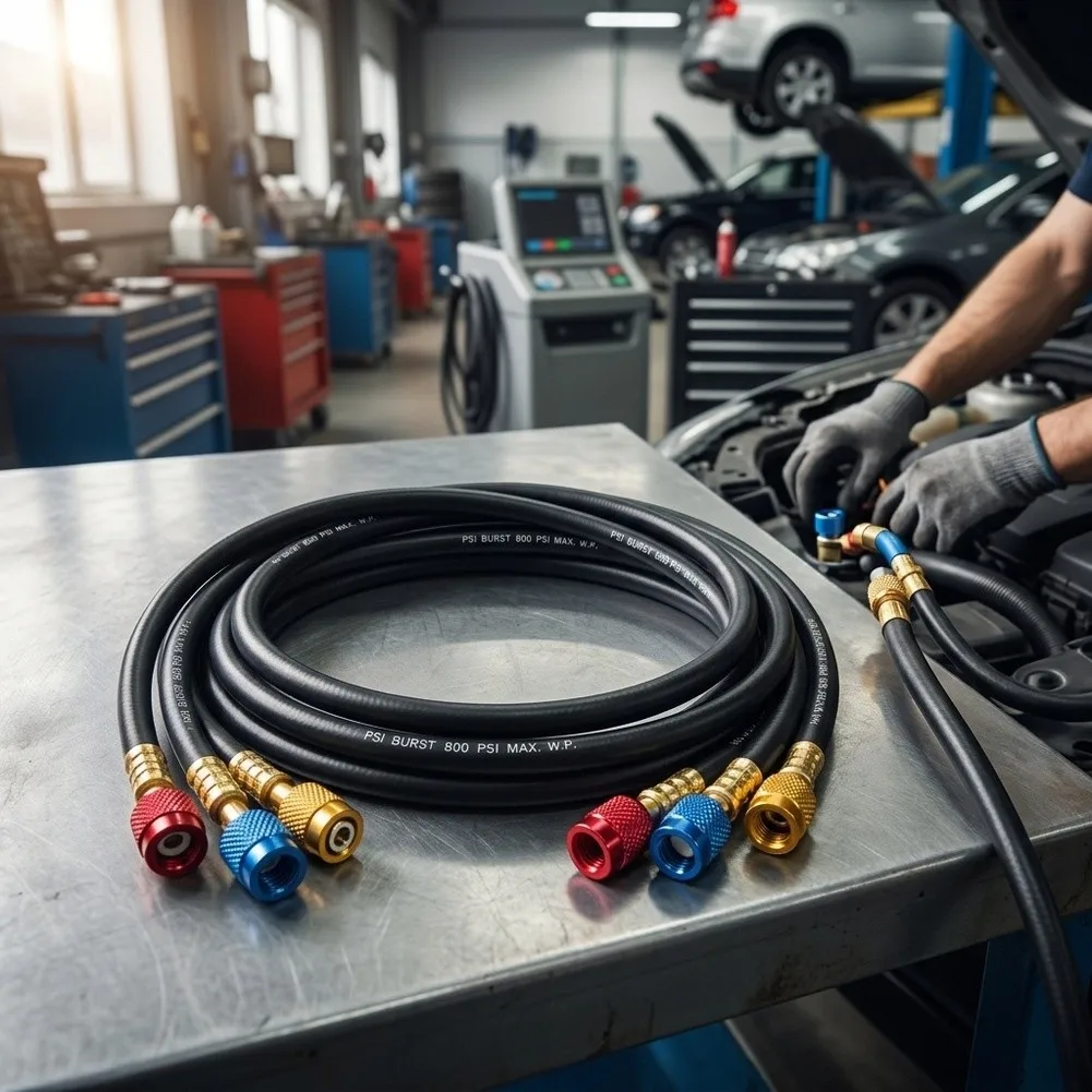 Cooling Hose Fluorinated Tube High Pressure 1 Meter 1 5 Meter Suitable for R22 R410A Operating Pressure 800 PSI