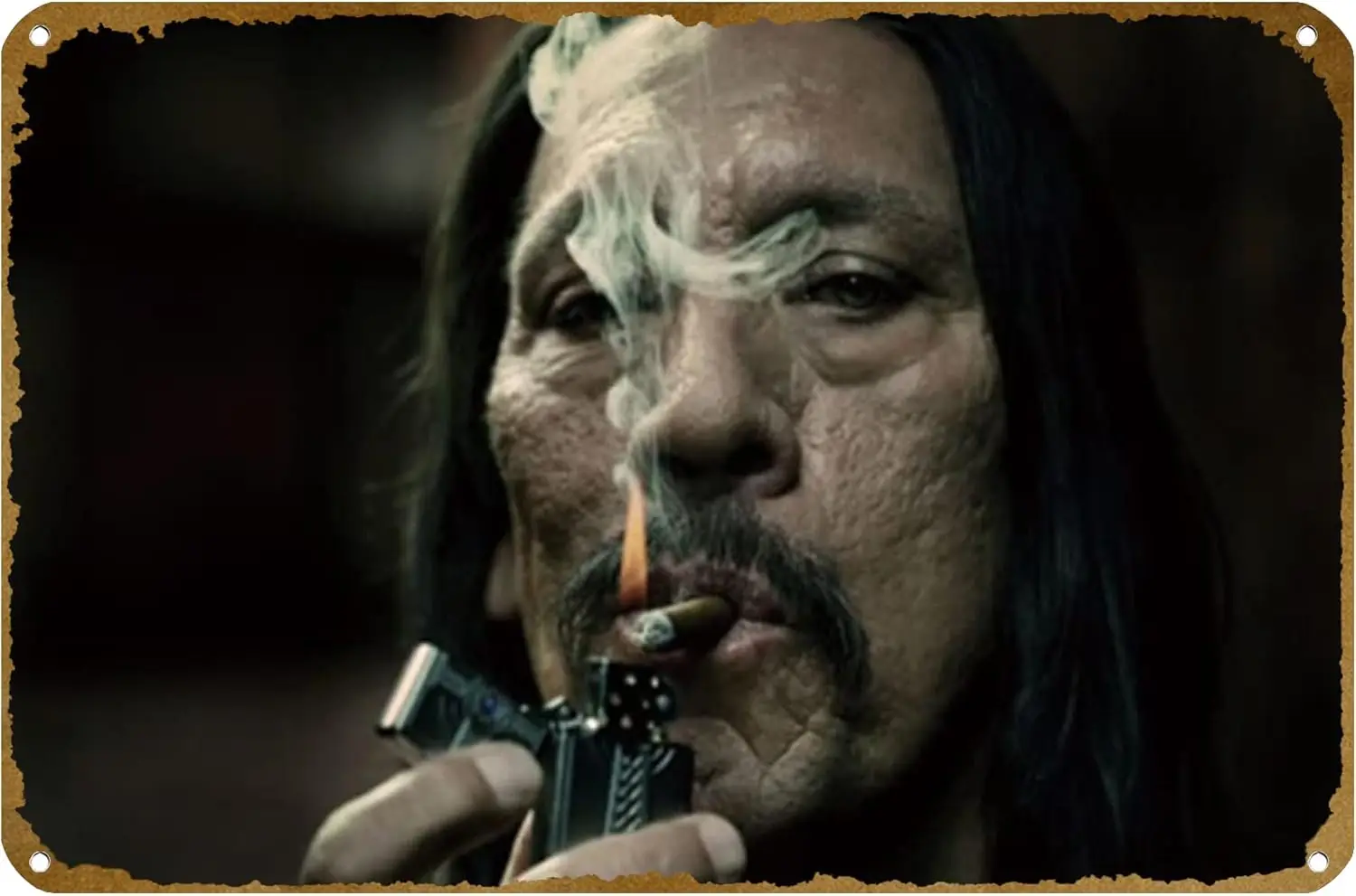 Póster de Danny Trejo, cartel de metal vintage, logotipo para club familiar, bar, cafetería, dormitorio, decoración de pared, regalo, cartel de 8x12 pulgadas
