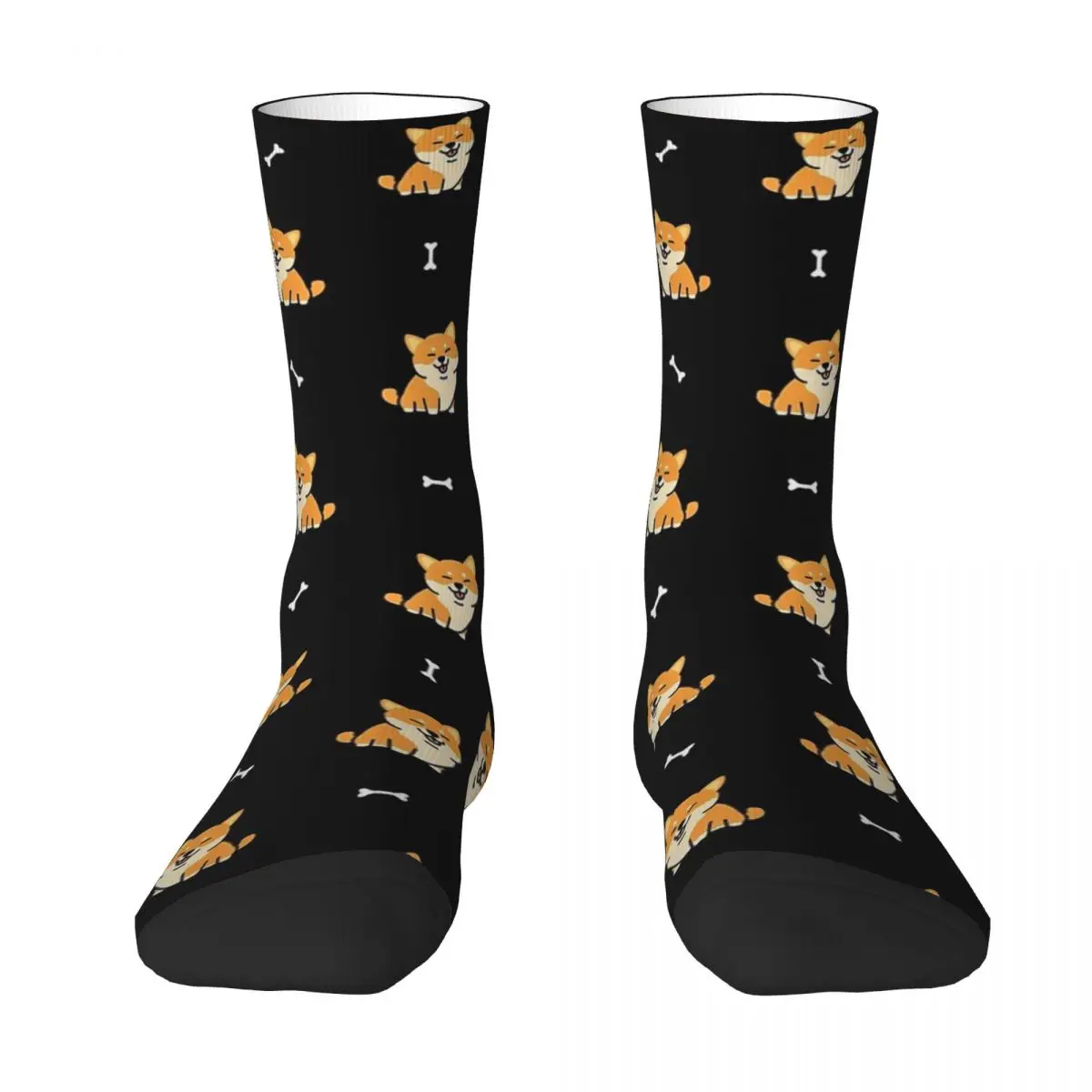 

Shiba Inu Pattern Socks Harajuku High Quality Stockings All Season Long Socks Accessories for Man's Woman's Birthday Present