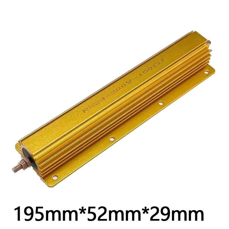 300W Aluminum Power Metal Shell Case Wirewound Resistor 10 12 15 20 30 40 47 50 75 80 100 120 150 200 300 500 Ohm R 1K